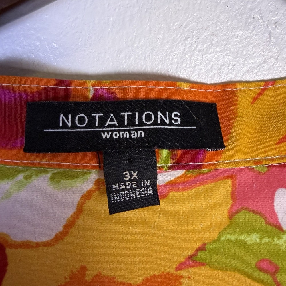 Notations Woman's Button Up Ruffle Front Blouse S… - image 5